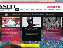 Tablet Screenshot of dancebydinote.com